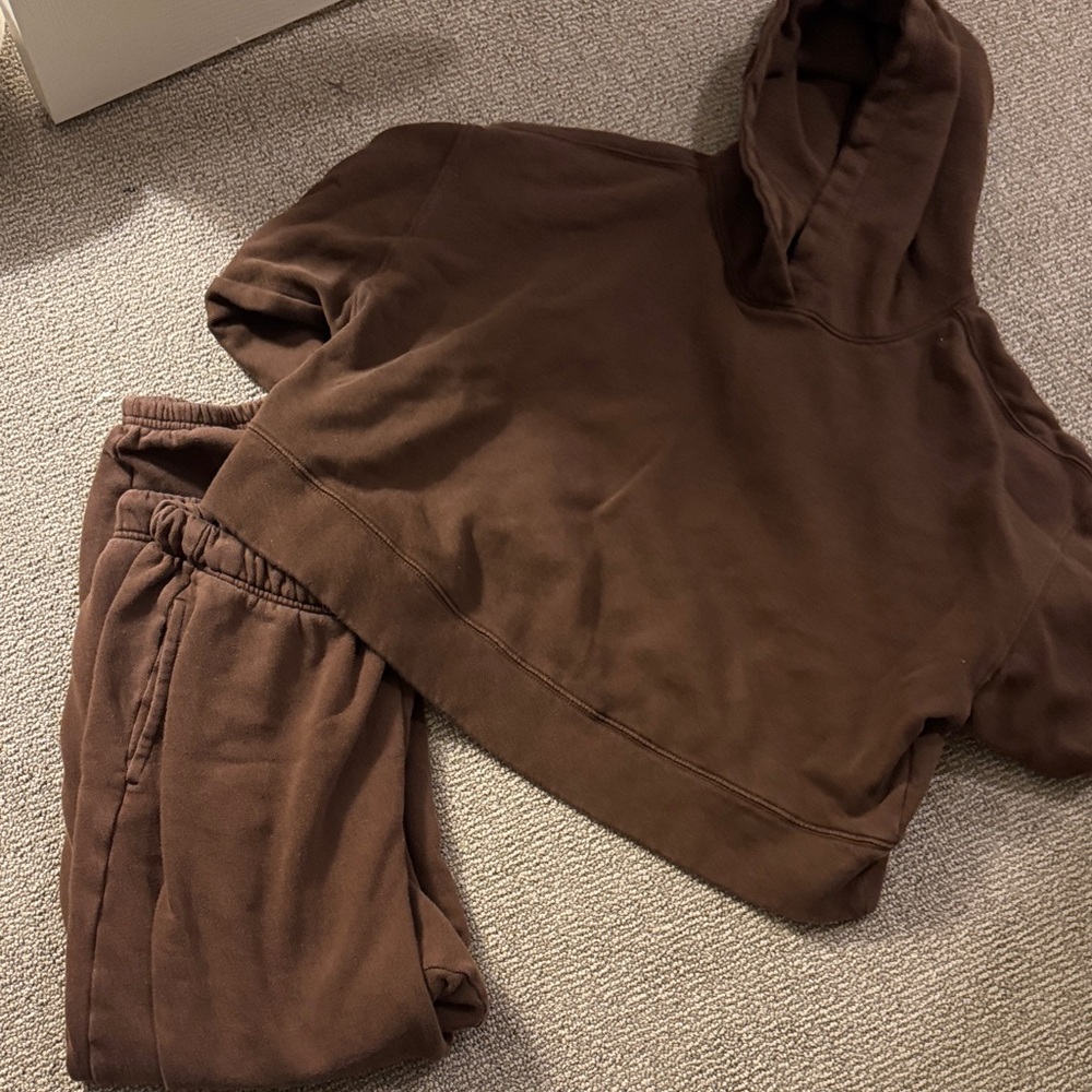 Brown Sweat Set